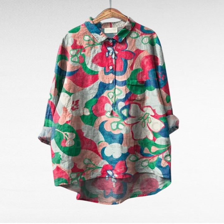 Esmée | Blouse florale artistique femme