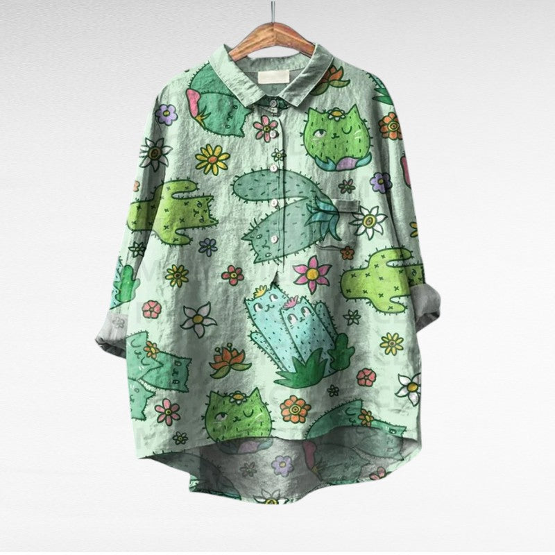 Esmée | Blouse florale artistique femme