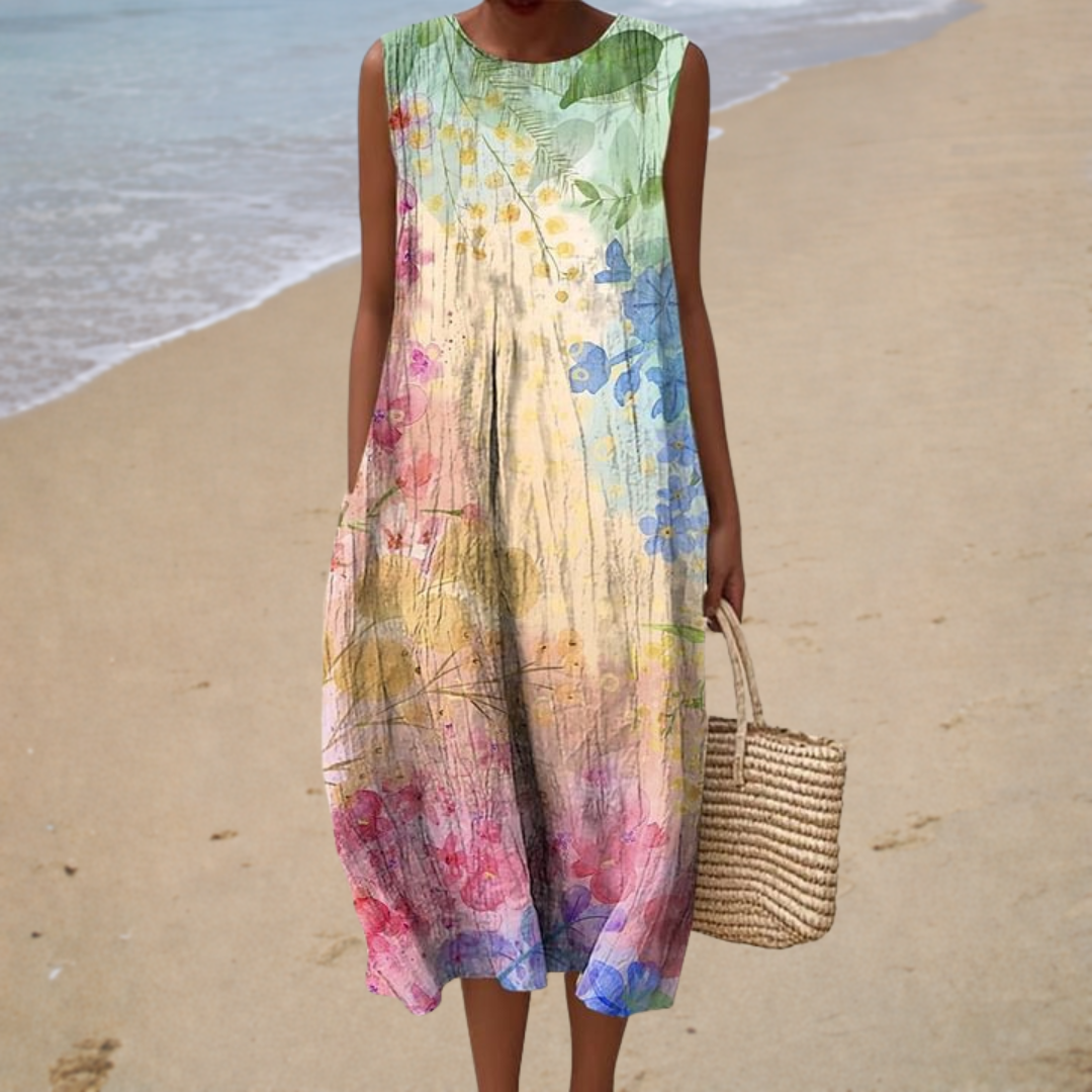 Liana | Robe Midi Bohème Femme