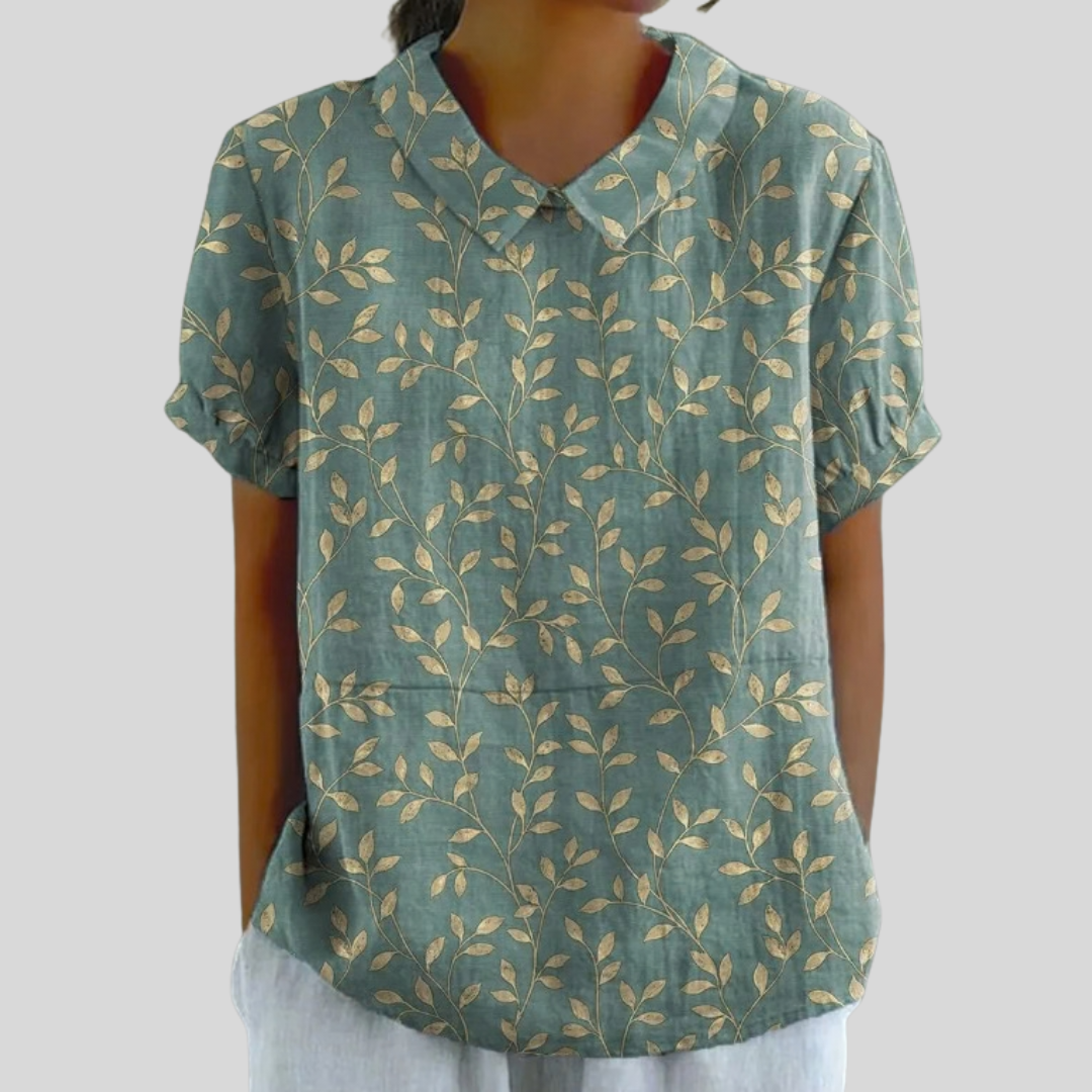 Valentine | Blouse feuillage élégant femme