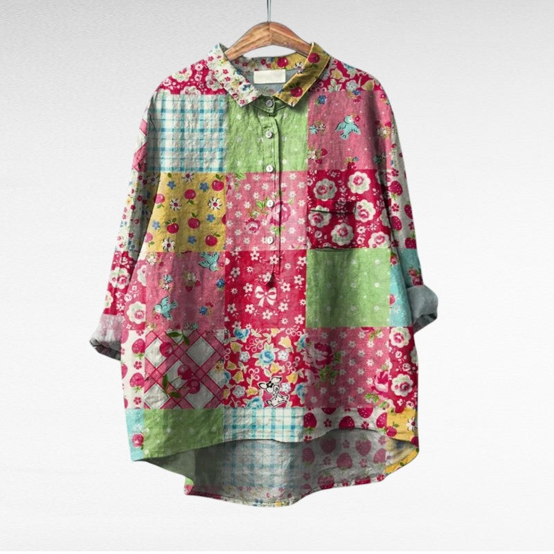 Esmée | Blouse florale artistique femme