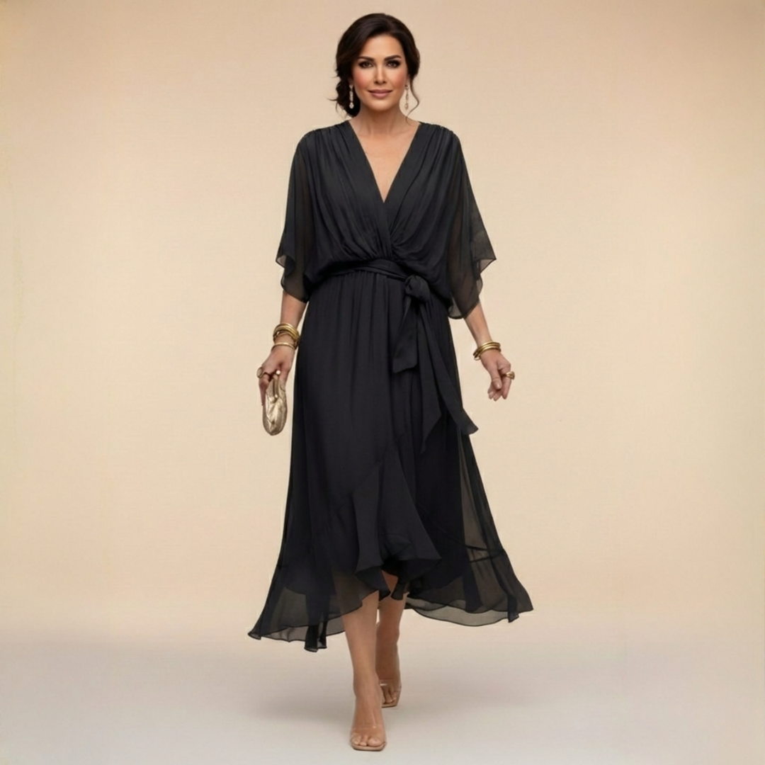 Adèle | Robe à col en V femme
