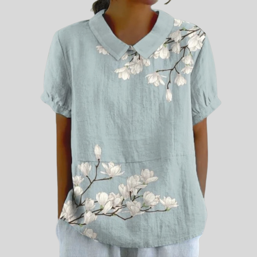 Aurore | Blouse fleurie placée femme