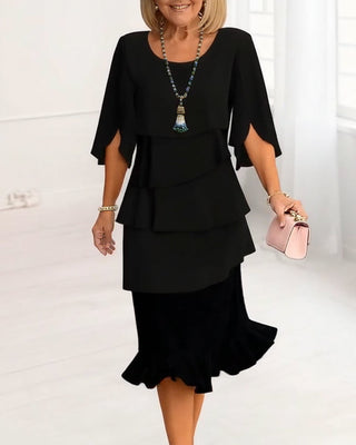 Sophie – Robe midi fluide élégante femme