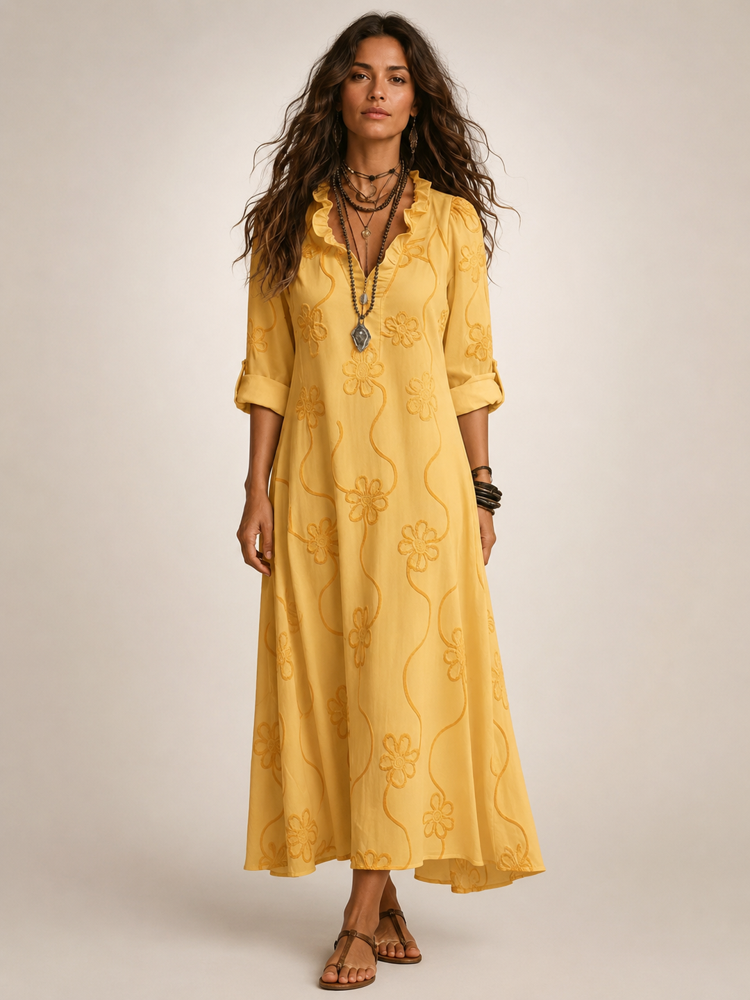 Merle — Robe d'été fleurie femme