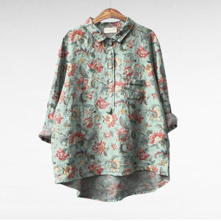 Séraphine | Blouse florale artistique femme