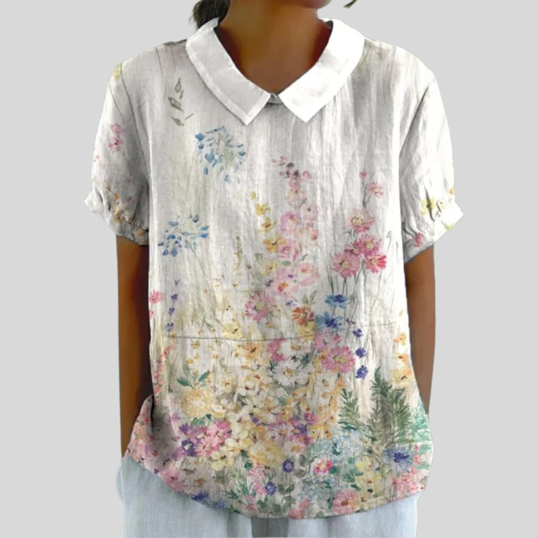 Lysiane | Blouse jardin fleuri femme