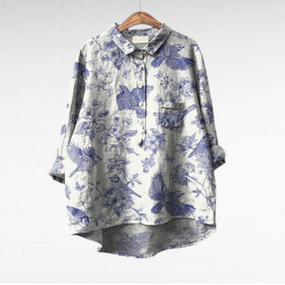 Séraphine | Blouse florale artistique femme