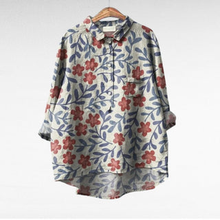 Séraphine | Blouse florale artistique femme