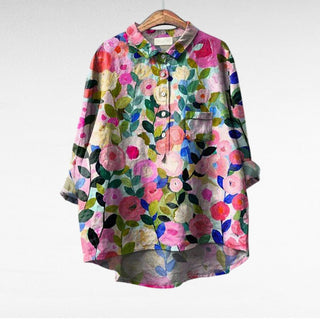 Séraphine | Blouse florale artistique femme