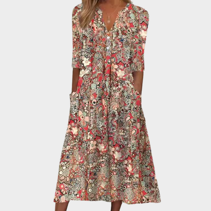 Noéline – Robe d’été fluide élégante