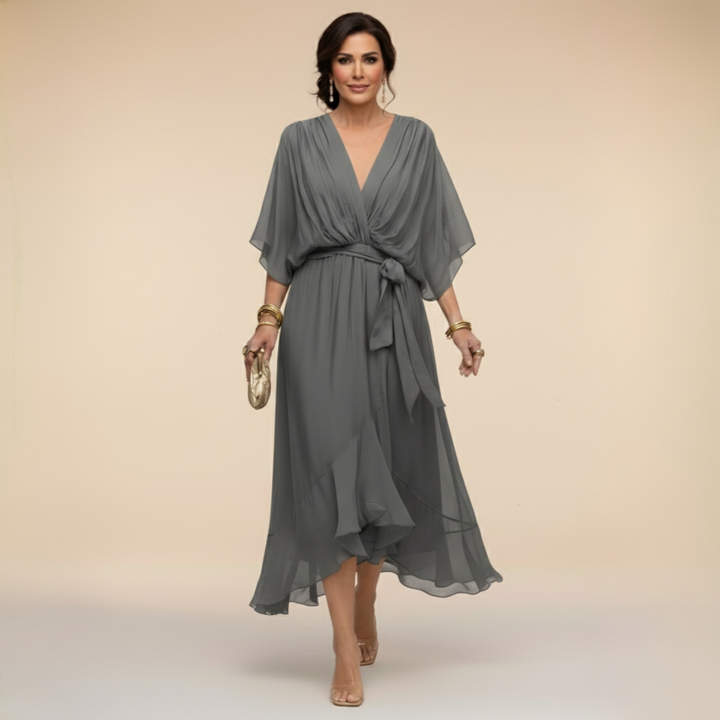 Adèle | Robe à col en V femme