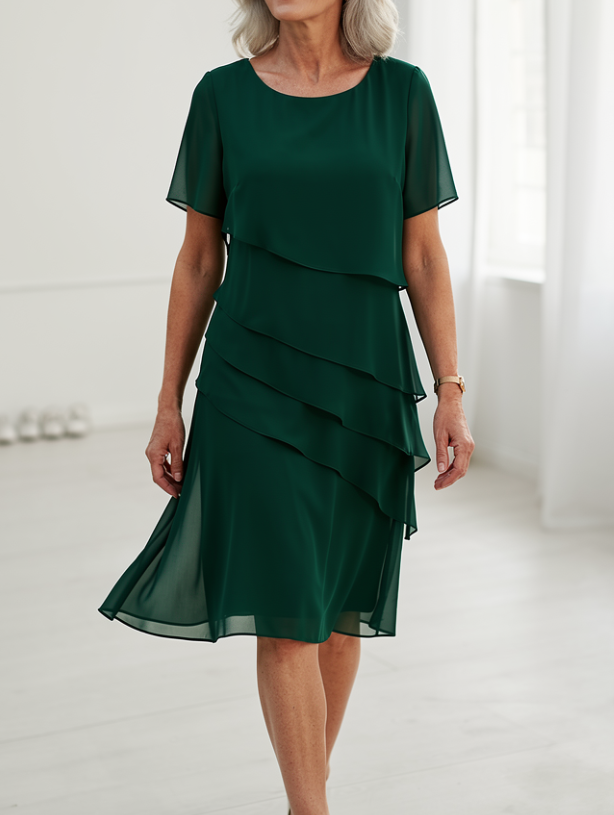 Juliette – Robe midi fluide élégante femme