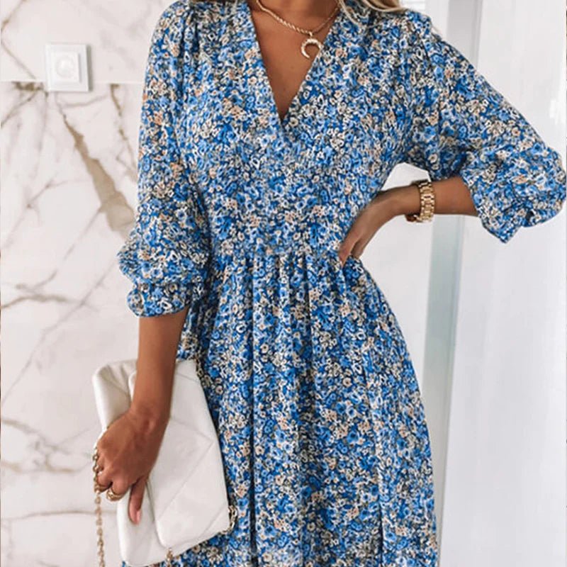 Sunna - Robe florale élégante femme