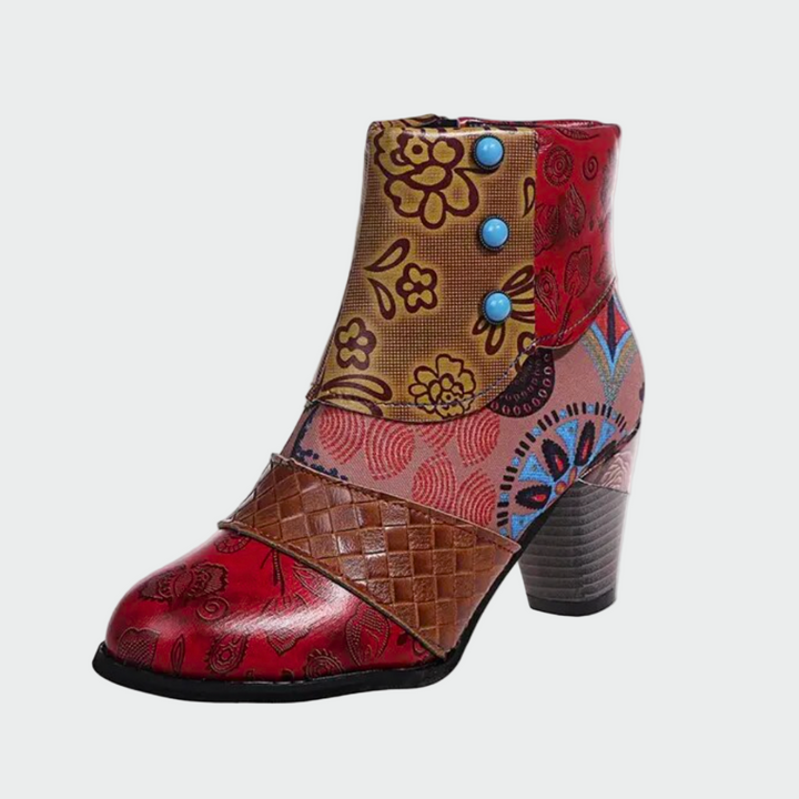 Aurélia | Bottines patchwork artistiques femme