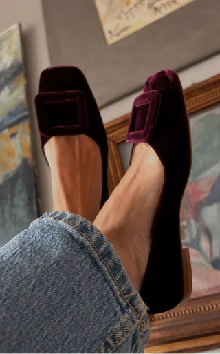 Velina | Mocassins Velours Élégance