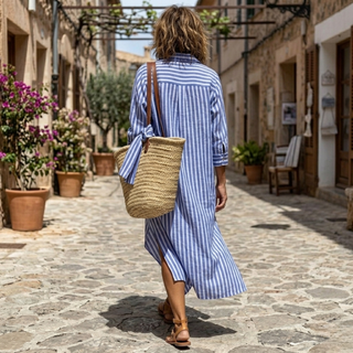 Willow — Robe d'été femme à rayures élégante