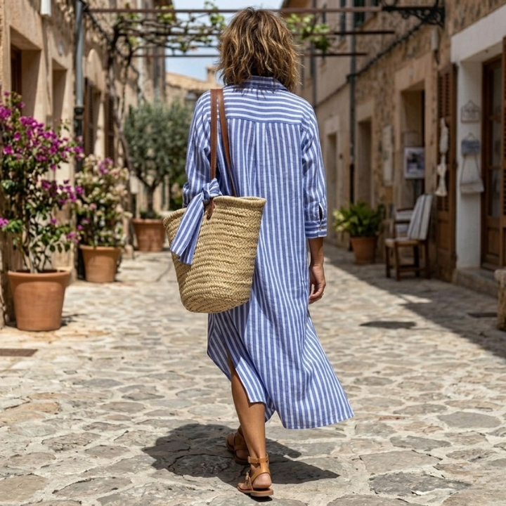 Willow — Robe d'été femme à rayures élégante