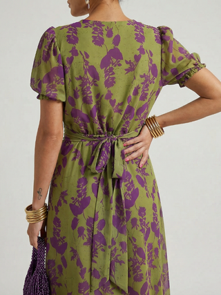 Hélène | Robe midi florale décontractée femme