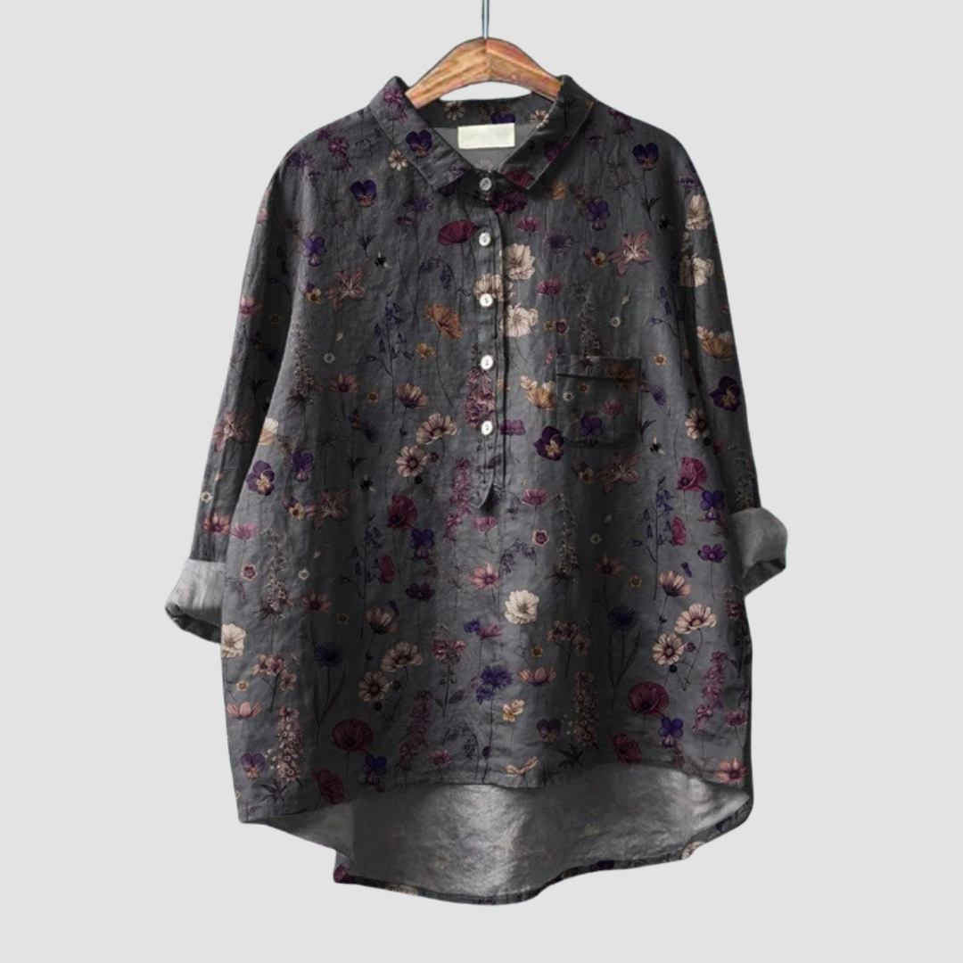 Quitterie | Blouse florale subtile femme