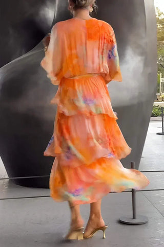 Cassia – Robe Élégante en Mousseline de Soie