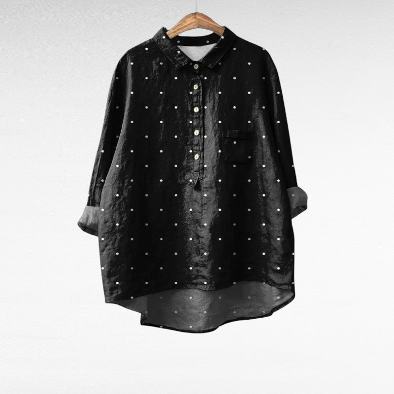 Zoé | Blouse à pois élégante femme