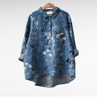 Séraphine | Blouse florale artistique femme