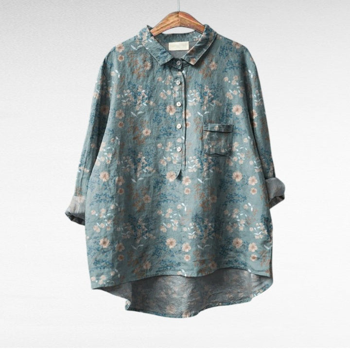 Séraphine | Blouse florale artistique femme