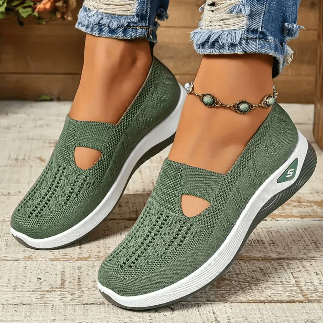 Nathalie | Baskets orthopédiques maille ouverte femme