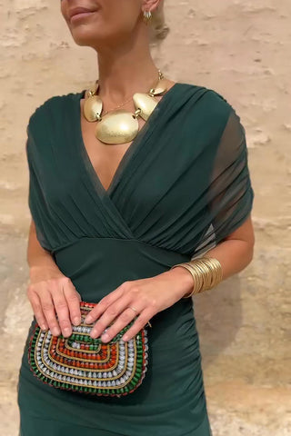 Louise | Robe Maxi de Fête Élégante à Col V