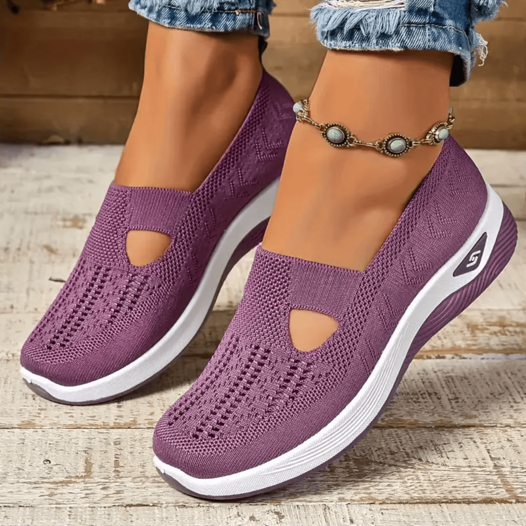 Nathalie | Baskets orthopédiques maille ouverte femme