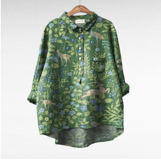 Séraphine | Blouse florale artistique femme