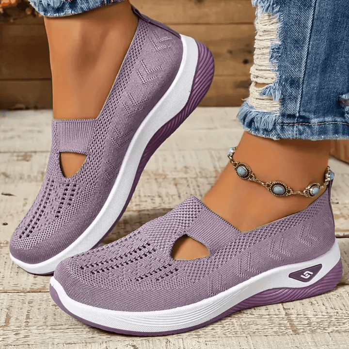 Nathalie | Baskets orthopédiques maille ouverte femme