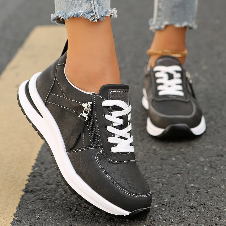 Nina | Baskets zip sport chic femme