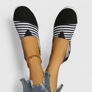 Marina | Baskets slip-on rayées femme