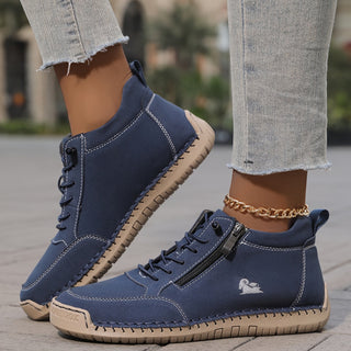 Maura | Baskets zip confort nature femme