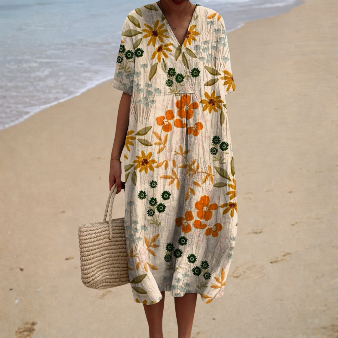 Jacqueline | Robe Fleurie Champêtre Femme