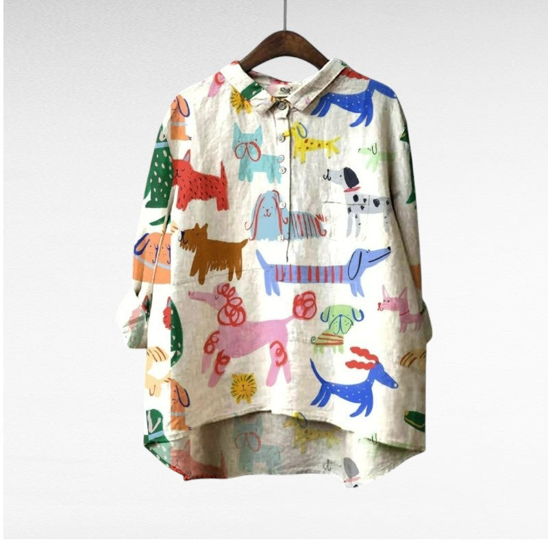 Lison | Blouse ludique animalière femme