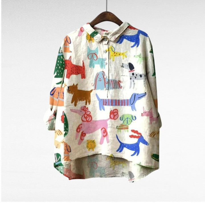 Lison | Blouse ludique animalière femme