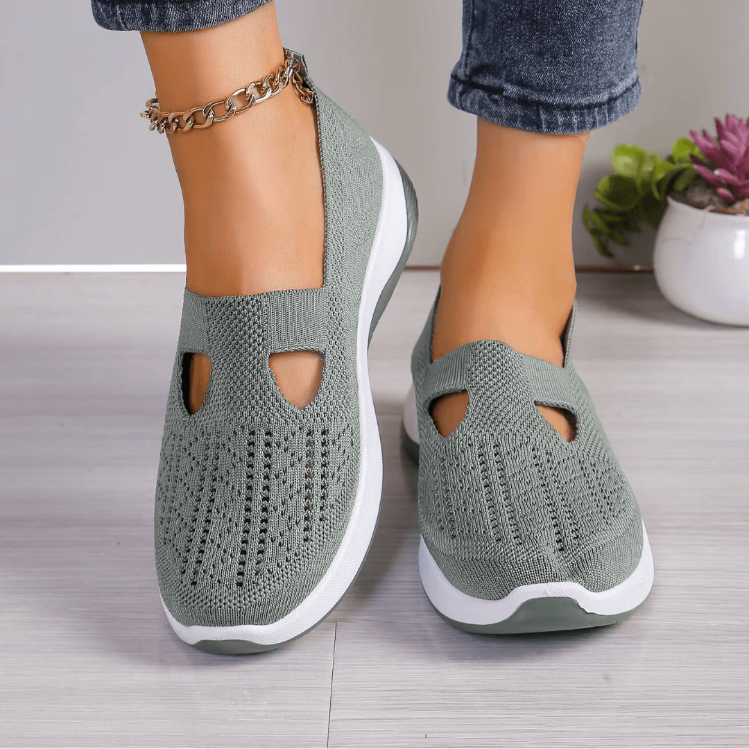 Nathalie | Baskets orthopédiques maille ouverte femme