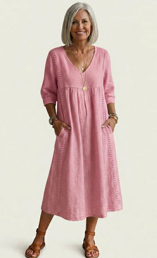 Louise | Robe maxi A-ligne élégance femme