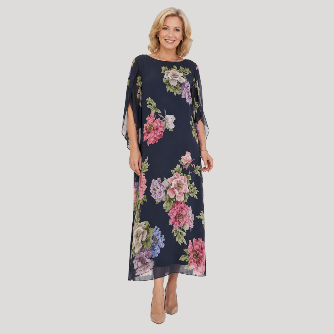 Joséphine | Robe maxi Midnight Bloom femme