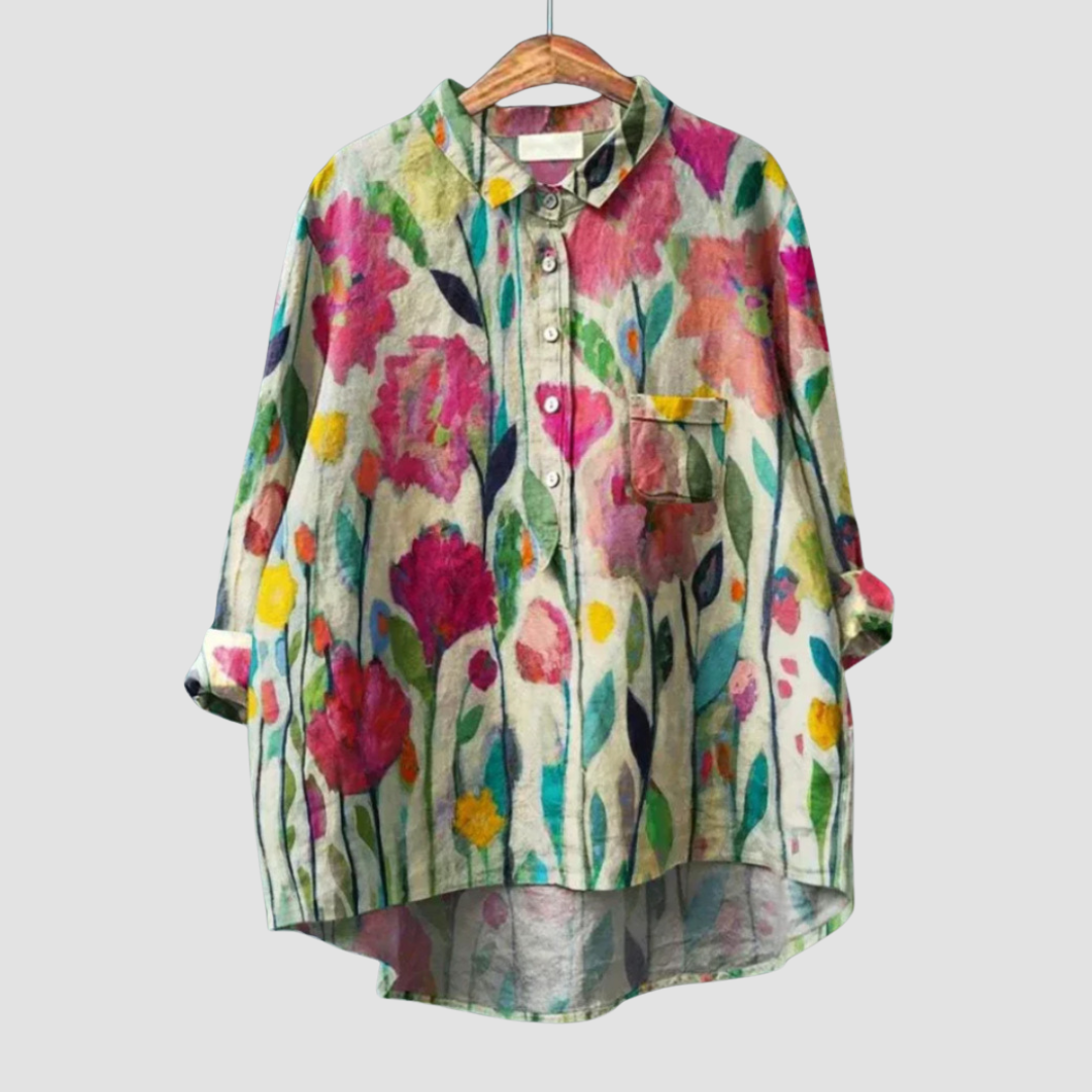 Victoire | Blouse florale raffinée femme