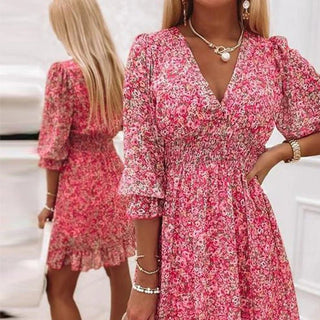 Sunna - Robe florale élégante femme