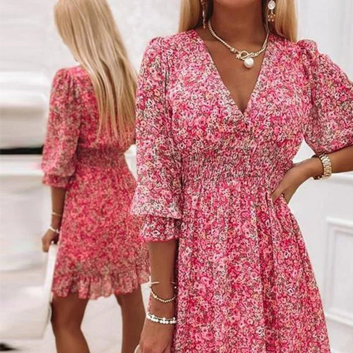 Sunna - Robe florale élégante femme