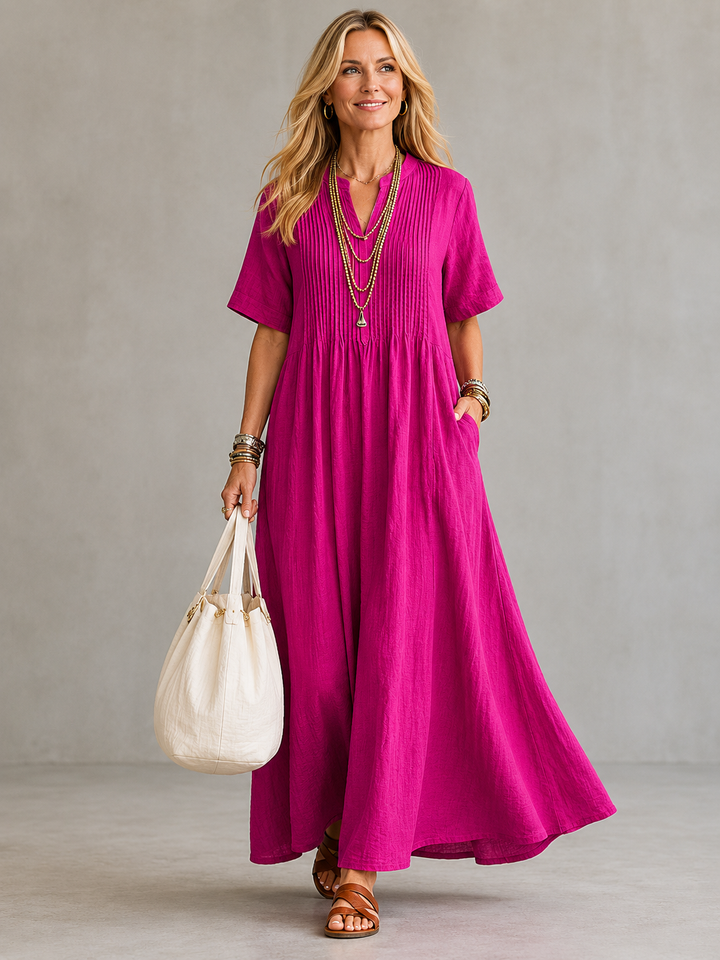 Geneviève | Robe plissée femme