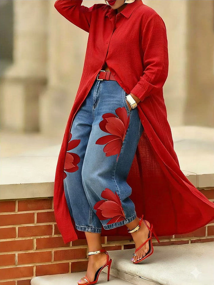 Léonie | Pantalon imprimé femme