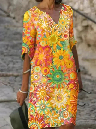 Nira | Robe midi florale femme