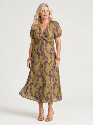 Virel — Robe midi femme fleurie