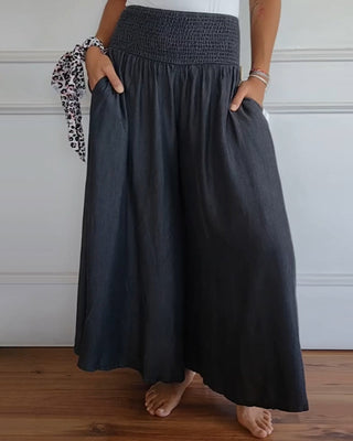 Delphine | Pantalon large fluide femme romantique